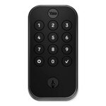 Yale Pro 2 Keyed Lock Pushbutton Keypad with Z-Wave Plus, Black Suede